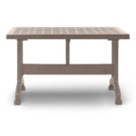 Τραπέζι πολυπροπυλενίου Callan  χρώμα cappuccino 120x70x73εκ.