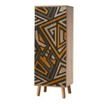 Παπουτσοθήκη - ντουλάπι Soho από μελαμίνη χρώμα sonoma 50x38x135εκ.