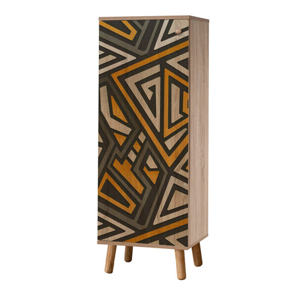 Παπουτσοθήκη - ντουλάπι Soho από μελαμίνη χρώμα sonoma 50x38x135εκ.