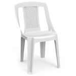 Καρέκλα Procida από πολυπροπυλένιο σε χρώμα λευκό 46x53x86εκ.
