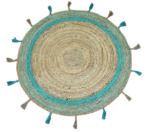 ΧΑΛΙ ΓΙΟΥΤΑ RIVOLI PETROL - 150cm-Στρογγυλό