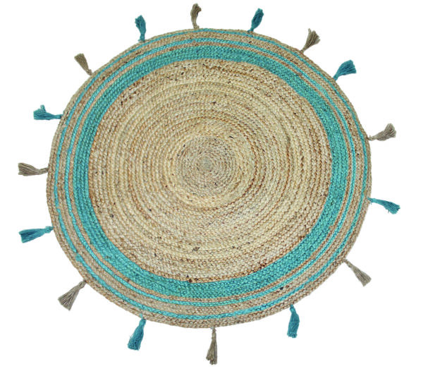 ΧΑΛΙ ΓΙΟΥΤΑ RIVOLI PETROL - 150cm-Στρογγυλό