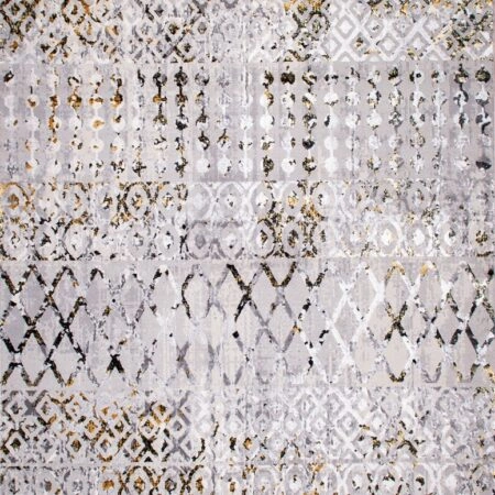 ΧΑΛΙ SHINY VELVET 6376/Anthracite Yellow - 200cm x 290cm