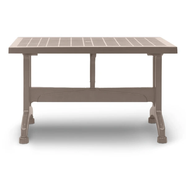 Σετ τραπεζαρία κήπου Callan 5τμχ πολυπροπυλενίου τραπέζι 140x70 - πολυθρόνα χρώμα cappuccino S_GP046-0003,2+GP046-0004,2x4