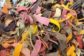 ΧΑΛΙ ΔΕΡΜΑΤΙΝΟ SHAGGY LEATHER MULTI - 120cm x 180cm