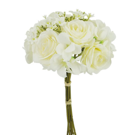 ΛΕΥΚΟ ΝΥΦΙΚΟ ΜΠΟΥΚΕΤΟ ΤΡΙΑΝΤΑΦΥΛΛΟ MIX Χ5 Φ22/39cm 20/120ΚΙΒ