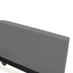 Κρεβάτι Nevil  μονό pu γκρι ματ 100x200εκ