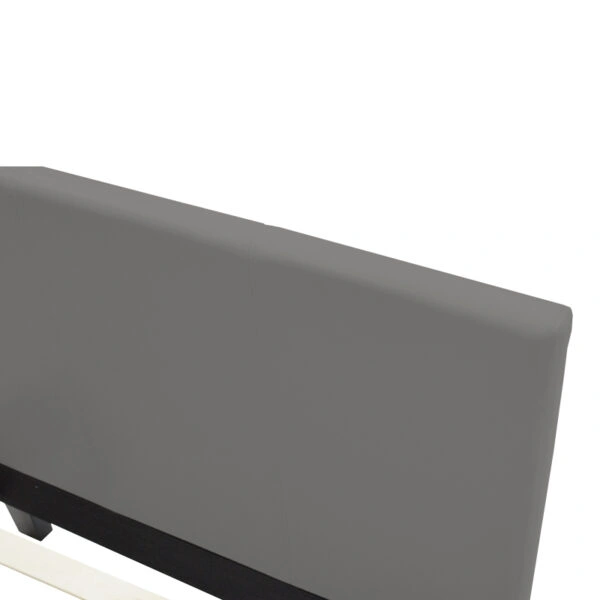 Κρεβάτι Nevil  μονό pu γκρι ματ 100x200εκ