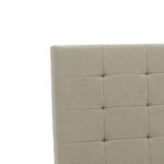 Κρεβάτι Roi με αποθηκευτικό χώρο ύφασμα εκρού 160x200εκ