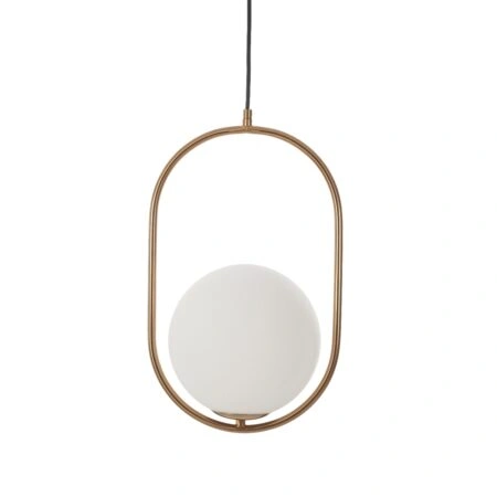 Iron Φωτιστικό Οροφής Μονόφωτο (Ε27) Μεταλλικό Χρυσό