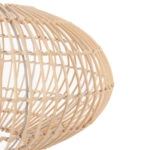 Bamboo Φωτιστικό Οροφής Μονόφωτο (Ε27) Φυσική Απόχρωση (45x45x25)cm