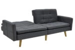 Καναπές-κρεβάτι Flexible σε ανθρακί ύφασμα 198x87x76εκ