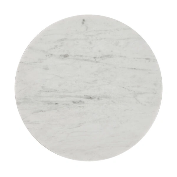 CONO COFFEE TABLE ΛΕΥΚΟ ANTIQUE BRASS 29x29xH43cm