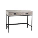 RUBIK ΚΟΝΣΟΛΑ 2ΣΥΡΤΑΡΙΑ CEMENT ΑΝΟΙΧΤΟ ΜΕ PATTERN 100x40xH80cm