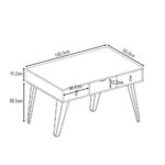 TREND MINT ΚΟΝΣΟΛΑ 3ΣΥΡΤΑΡΙΑ SONOMA ΠΡΑΣΙΝΟ ΜΕ PATTERN 100x50xH75cm