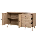 AMMOS ΜΠΟΥΦΕΣ 3ΣΥΡΤΑΡΙΑ ΦΥΣΙΚΟ ΜΕ RATTAN 150x39xH79cm