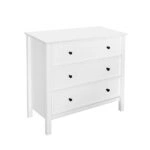 HOMEY ΚΟΜΟΤΑ 3ΣΥΡΤΑΡΙΑ ΛΕΥΚΟ 80x40xH77cm