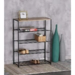 ZAPATO ΠΑΠΟΥΤΣΟΘΗΚΗ 4ΡΑΦΙΑ SONOMA ΜΑΥΡΟ 63x30xH83cm