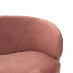 Καναπές 2θέσιος Rony βελούδο σάπιο μήλο-χρυσό 132x82x83εκ