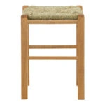 Σκαμπό καφενείου Oligor-Charchie I  μασίφ ξύλο οξιάς λούστρο καρυδί 34x34x47εκ