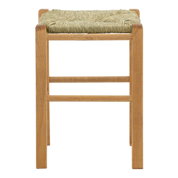 Σκαμπό καφενείου Oligor-Charchie I  μασίφ ξύλο οξιάς λούστρο καρυδί 34x34x47εκ