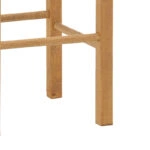 Σκαμπό καφενείου Oligor-Charchie I  μασίφ ξύλο οξιάς λούστρο καρυδί 34x34x47εκ