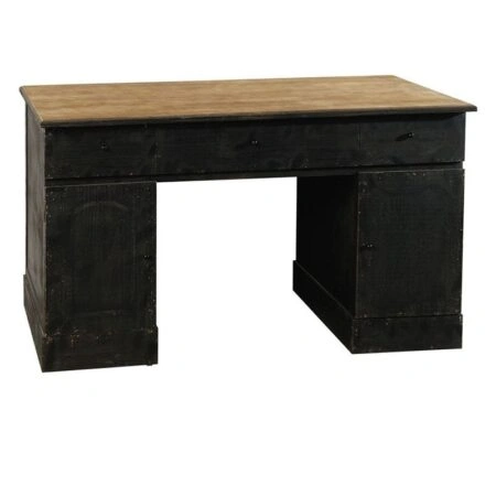 Artekko Gaze Ξύλινο Μασίφ Γραφείο με 2 Ντουλάπια και 3 Συρτάρια (137x61x76)