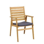 PIAZZA ΚΑΡΕΚΛΑ ΦΥΣΙΚΟ ΓΚΡΙ ΑΝΟΙΧΤΟ 61,5x58xH89,5cm