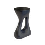 ABSTRACT SIDE TABLE ΜΑΥΡΟ 38x28xH56cm