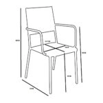 PERTH ΚΑΡΕΚΛΑ ΦΥΣΙΚΟ 54,5x56xH86cm