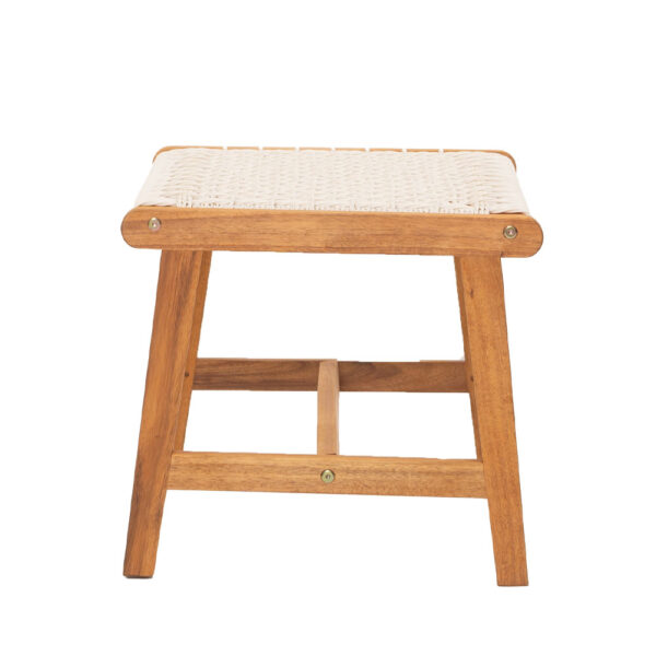 MESH ΣΚΑΜΠΩ ΛΕΥΚΟ ΦΥΣΙΚΟ 57x41xH35,5cm