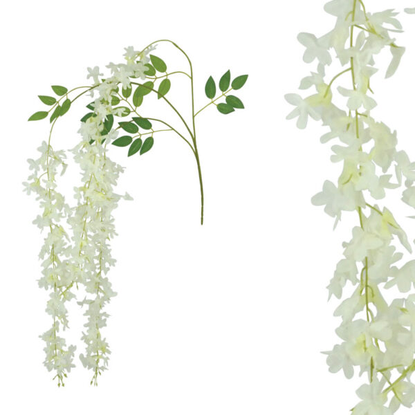 ΚΛΑΔΙ ΖΟΥΜΠΟΥΛΙ ΛΕΥΚΟ ΑΝΘΙΣΜΕΝΟ ΚΡΕΜΑΣΤΟ - Υ100cm 12/100ΚΙΒ