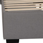 Κρεβάτι Veloty ύφασμα ανθρακί με συρτάρια 150x200εκ