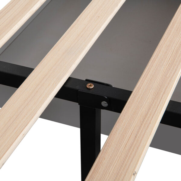 Κρεβάτι Veloty ύφασμα ανθρακί με συρτάρια 150x200εκ