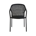 Μαύρη Καρέκλα Ρατάν (56x61x45)cm