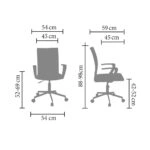 LOTTO ΚΑΡΕΚΛΑ ΓΡΑΦΕΙΟΥ DUSTY PINK 54x59x98