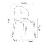 TRENDO ΚΑΡΕΚΛΑ ΛΕΥΚΟ 50,5x44xH83cm