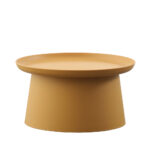 TECH COFFEE TABLE ΜΟΥΣΤΑΡΔΙ 70x70xH36cm