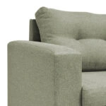 Γωνιακός καναπές αναστρέψιμος Maneli  ύφασμα γκρι-μπεζ 196x138/77x82εκ