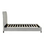 Κρεβάτι διπλό Majus ύφασμα ανθρακί 160x200εκ