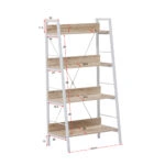 ONE STEP UP ΒΙΒΛΙΟΘΗΚΗ 4ΡΑΦΙΑ SONOMA ΛΕΥΚΟ 60x35xH117cm