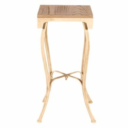 Slaoh Τραπεζάκι Βοηθητικό Τετράγωνο Λευκό (35x35x74)cm