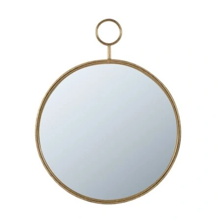 Artekko Mirror Χρυσός Μεταλλικός Καθρέπτης Τοίχου (57x4.5x72)cm