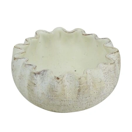 Cement Βάζο/Κασπώ Τσιμεντένιο Λευκό (21.5x21.5x10)cm