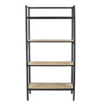 Cians Ραφιέρα Ξύλο-Μέταλλο 4 Ράφια (61x34x120)cm