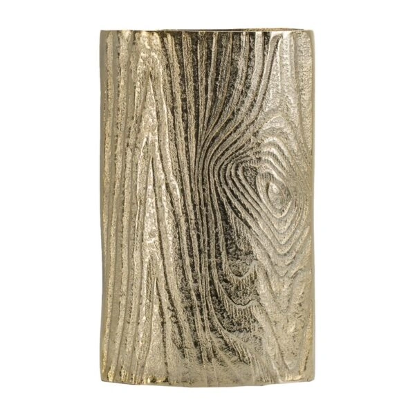 Zebra Βάζο Αλουμινίου Χρυσό (15,5x6.5x25)cm