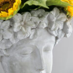 Dopsoap Κασπώ Τσιμεντένιο Προτομή Γυναικείο Πρόσωπο (32x24x37)cm