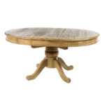 Τραπέζι τραπεζαρίας ανοιγόμενο από ξύλο μασίφ (125/165x125x78)cm