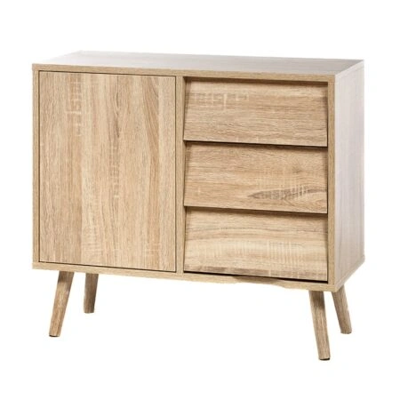 Artekko Surya Mdf Κομόδα σε Φυσικό Χρώμα (70x29x62)