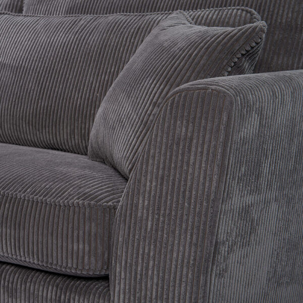 FOREVER ΚΑΝΑΠΕΣ ΓΩΝΙΑ ΔΕΞΙΑ ΓΚΡΙ 316x185xH92cm